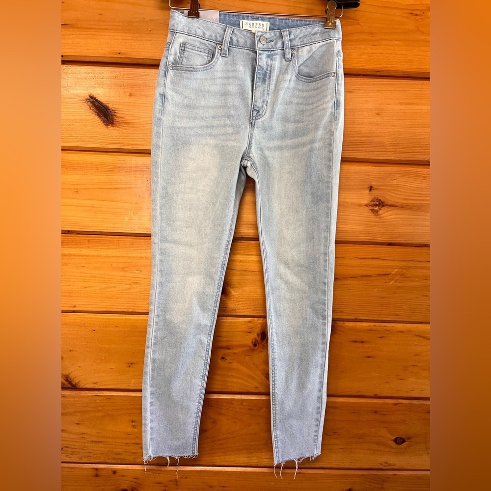 NWT HARPER Heritage Francesca’s Light Wash High Rise Skinny Jeans Size 26 NEW
